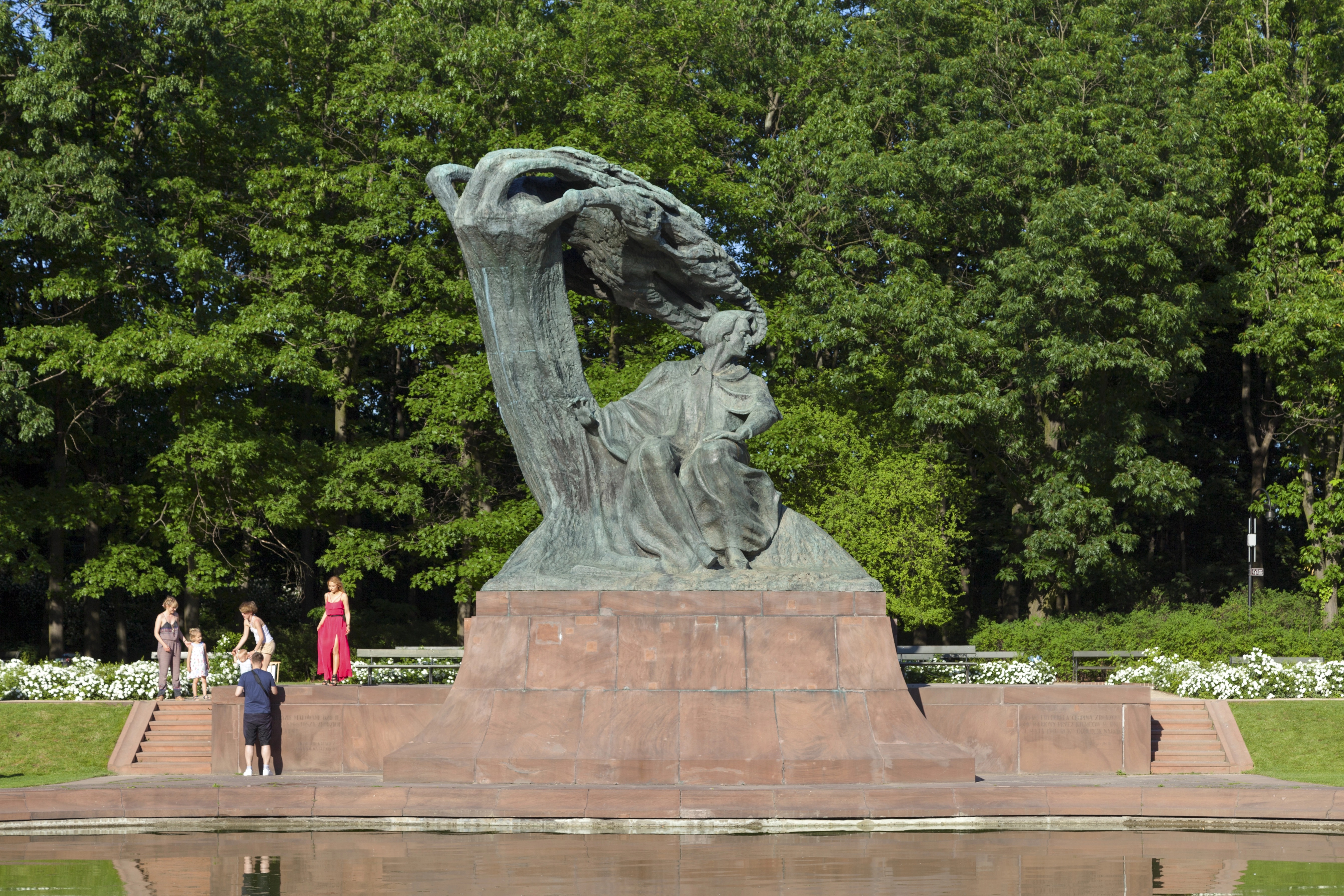 Lazienki Park & Chopin Statue